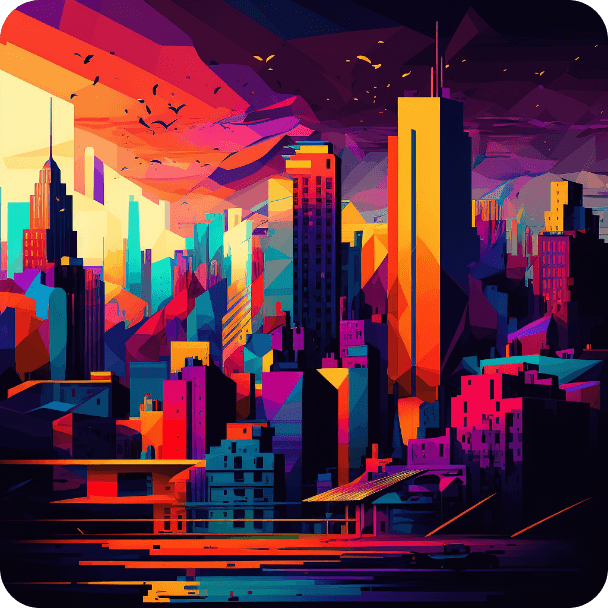 ai generated image of modern city